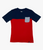 Red/Navy Pocket Tee Shirt, Big Boys