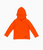 Orange Hoodie Swim Rash Guard Shirt, Toddler Boys