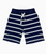 Navy/White Striped Drawstring Shorts, Toddler Boys