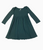 Dark Green Pointelle Dress, Toddler Girls