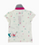 Ivory Llama Polo Shirt, Toddler Girls