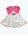 Organza Floral Dress & Crochet Shrug, Baby Girls