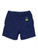 Solid Navy Drawstring Shorts, Little Boys