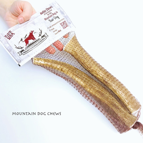 2-Pack Medium Whole Elk Antler Dog Chews