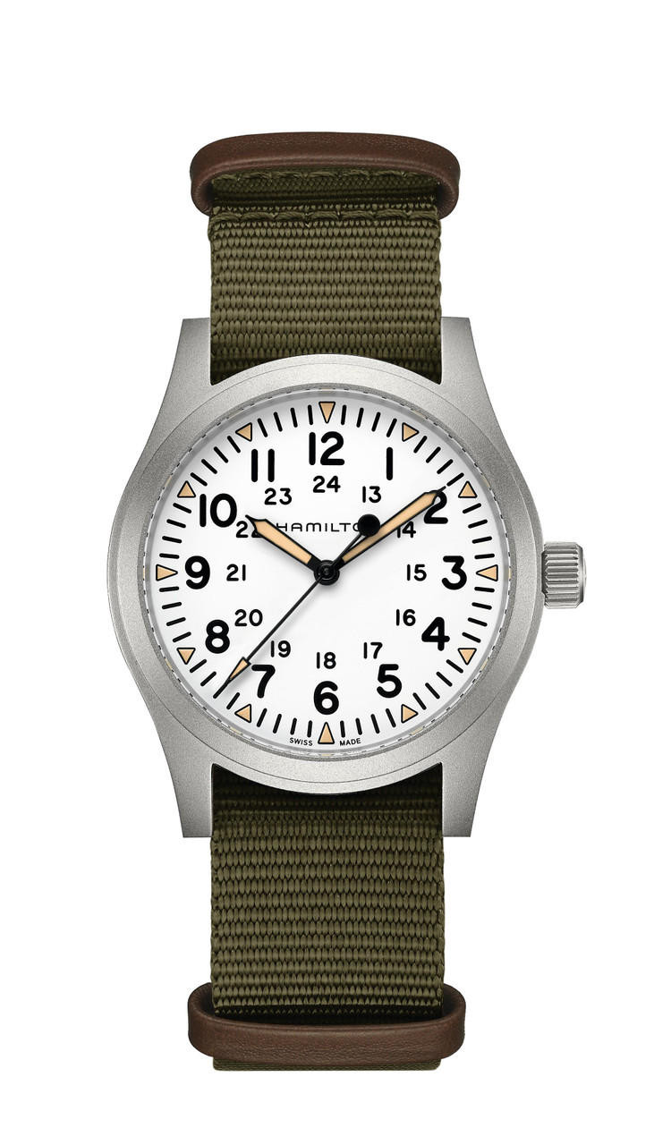 Khaki Field Mechanical 42 mm White dial Milano Malpensa Boutique