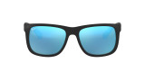 Ray-Ban Justin Sunglasses Black Green Mirrored Blue