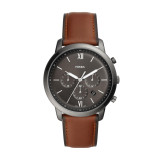 Fossil GT Black Dial Chrono Watch Brown FS5512