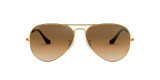 Ray-Ban Aviator Sunglasses Gold Brown
