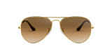 Ray-Ban Aviator Occhiali da sole Oro Marrone