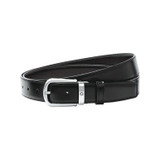 Elegant black/brown reversible adjustable belt