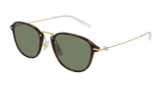 Montblanc Sunglasses MB0155S Havana Green Gold