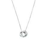 Michael Kors premium LD silver necklace white