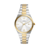 Fossil Scarlette Three-Hand Date Stainless Steel Watch Gold-Tone Orologio al quarzo.