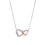 Michael Kors Love two-tone sterling silver necklace