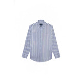 BIANCO RIGHE BLU BEIGE AZZURRO