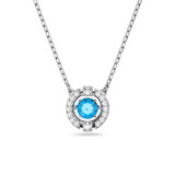 Swarovski Sparkling Dc Lady Collana Argento Blu - 4892072