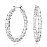 Swarovski Matrix Lady Hoop Earrings White - 5501326
