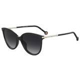 CAROLINA HERRERA Sunglasses 0189 Black Gold Shaded CAROLINA HERRERA Sunglasses 0189 Black Gold Shaded