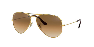 Ray-Ban Aviator Sunglasses Gold Brown