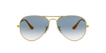 Ray-Ban Aviator Classic Sunglasses 0Rb3025 Gold Crystal Blue