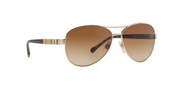 Burberry Sunglasses LD Gold Brown Shaded