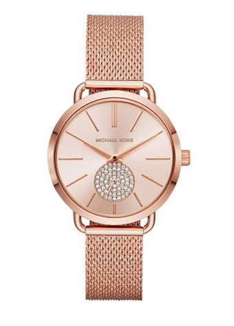 Michael Kors LD orologio Portia oro rosa bracciale quarzo