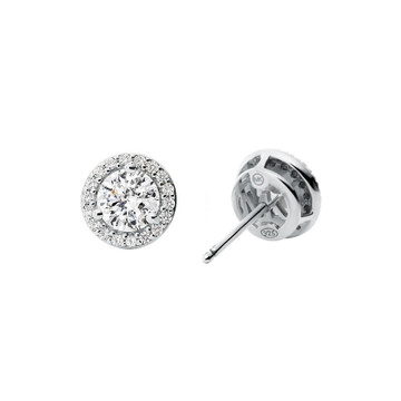 Michael Kors CZ ROUND STUD argento