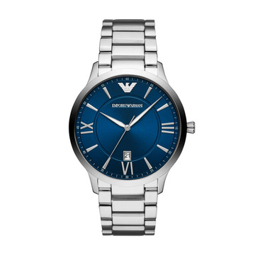 Emporio Armani Orologio 44mm Lg Rd Blu Argento