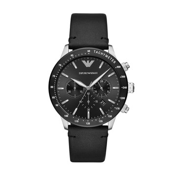 Emporio Armani Orologio GT Mario Chrono 43mm Acciaio Nero Argento