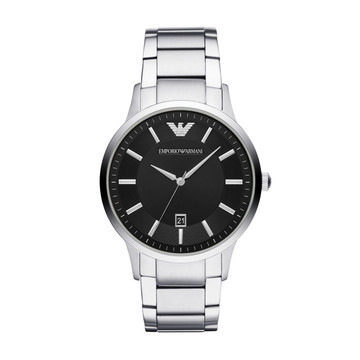 Emporio Armani GT Renato Quartz 43mm Steel Silver Watch