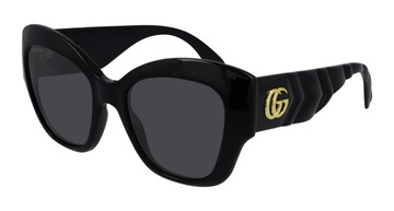 Gucci Sunglasses GG0808S Black Grey