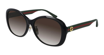 GUCCI Sunglasses GG0849SK Black Brown Gradient