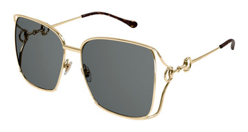 GUCCI Sunglasses GG1020S Gold Gray