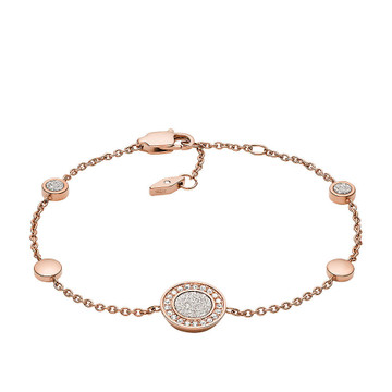 Fossil CLASSICS LD bracelet M rose gold Cz