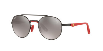 Ray-Ban x Scuderia Ferrari Sunglasses 0RB3696M Black Polarized