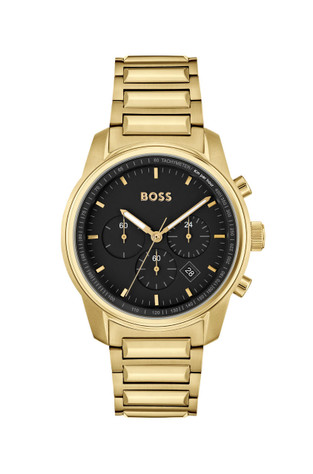 Hugo Boss TRACE GT Oro Acciaio Nero 44 QC