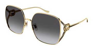 GUCCI Sunglasses GG1323S Gold Gray Gradient