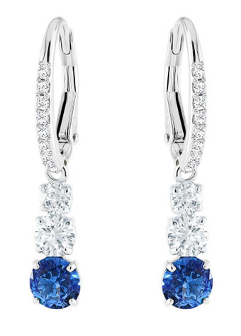 Swarovski LD Attract Trilogy rhodium plated crystal earrings