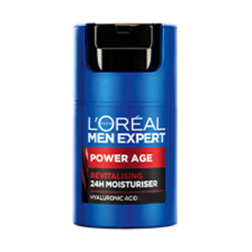 L'Oréal Paris Men Expert Power Age Hyaluronic Acid Revitalising 24H Moisturiser 50Ml - 5967753