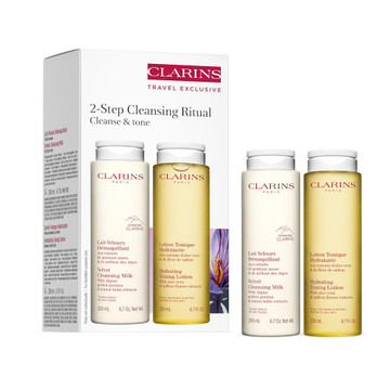Clarins 2-Step Cleansing Ritual Latte detergente + Tonico - 6339248
