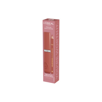 L'Oréal Paris The Lip Duo Set Worth It Nude Lipstick + Lip Pencil - 6726616