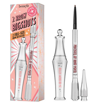 Benefit 2 Brow Big Shots Travel Set da viaggio Sopracciglia - Precisely My Brow Matita 04 & 24hr Brow Setter - 3828054