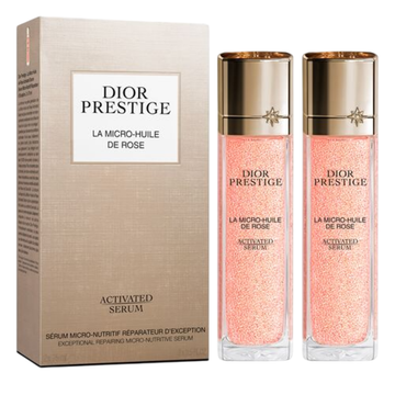 Dior Prestige La Micro-Huile de Rose Activated Exceptional Repairing Micro-Nutritive Serum 2x75ml - 6543467 Dior Prestige La Micro-Huile de Rose Activated Exceptional Repairing Micro-Nutritive Serum 2x75ml - 6543467