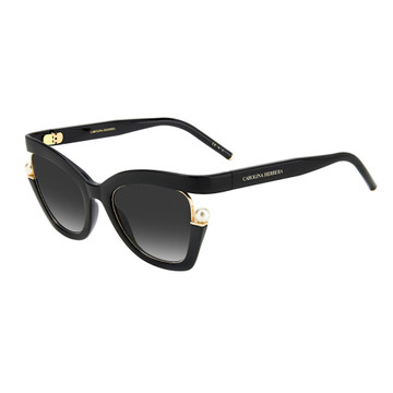 Carolina Herrera Sunglasses CH 0002_S Black Shaded Carolina Herrera Sunglasses CH 0002_S Black Shaded