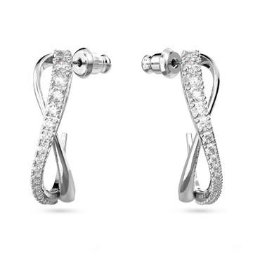 Swarovski Twist Lady Rhd Crystal Earrings - 5146300