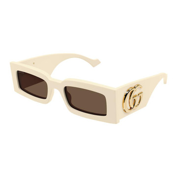Gucci Occhiali da sole GG1425S Avorio Marrone - 6173608