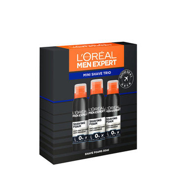 L'Oréal Men Expert Mini Schiume da Barba Trio Set 3x50ml - 6543093 L'Oréal Men Expert Mini Schiume da Barba Trio Set 3x50ml - 6543093