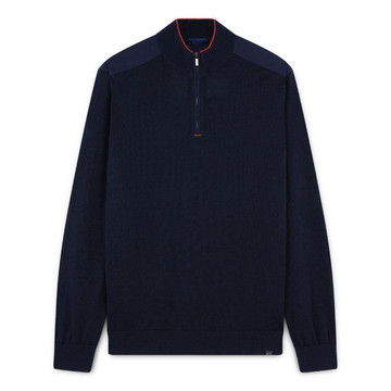 SILK AND COTTON ZIP SWEATER - 25411631