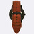 Fossil GT Watch Minimalist Black Brown Leather