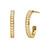 Michael Kors PREMIUM LD gold earrings